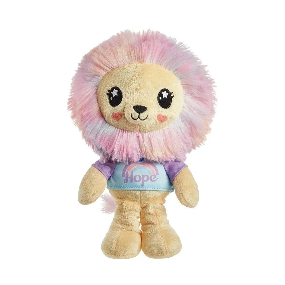 Barbie Cutie Reveal Lion Plush‎ Toy - Pink Mane Hope T-Shirt Stuffed Animal 3+